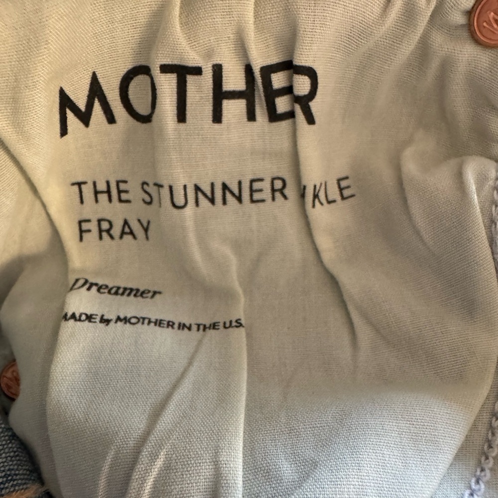 MOTHER The Stunner Ankle Fray Size 27 Dreamer NWT - Picture 6 of 6